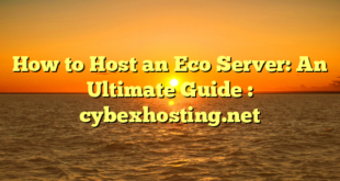 How to Host an Eco Server: An Ultimate Guide : cybexhosting.net